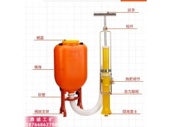 湖南衡阳小型蔬菜瓜果苗木追肥器 背桶式根部施肥器 颗粒施肥器图1