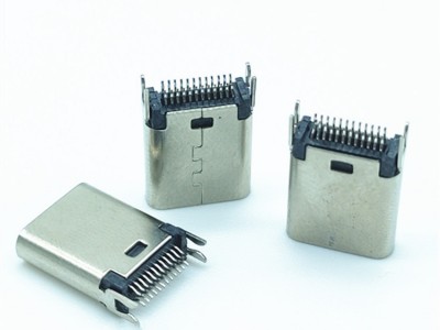 TYPE-C24P夹板母座typec转接头L=9.3mm