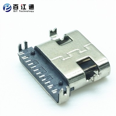 USB type-c16P沉板1.0母座  沉0.8-1.