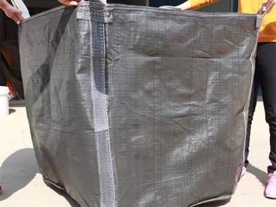 批发黑色pp吨袋1吨方形集装袋桥梁预压吨包太空袋塑料编织袋