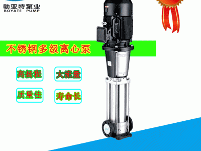 济宁勃亚特不锈钢多级离心泵化工泵增压泵供水