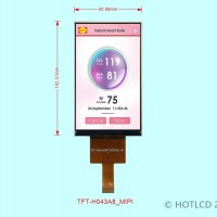 4.3寸480*800分辨率竖屏MIPI接口TFT液晶屏