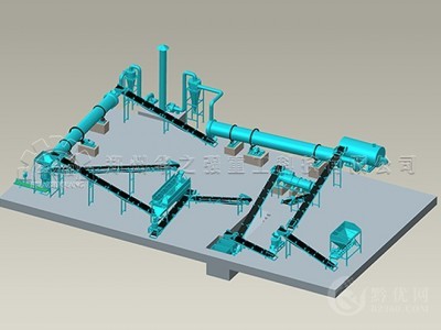 华之强设计销售辽宁新型有机肥造粒机设备生产线有机肥设备