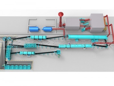 华之强陕西转鼓造粒机有机肥设备生产线有机肥设备厂家