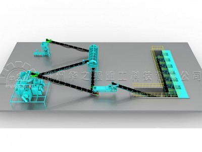 华之强四川对辊挤压有机肥造粒机设备生产线有机肥设备厂家