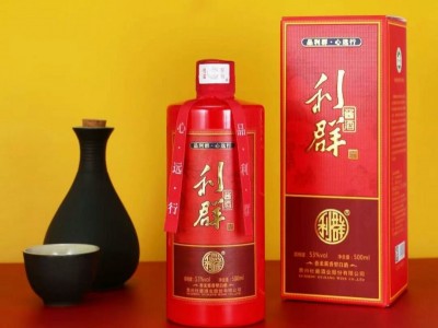 利群酱酒喜庆中国红 酱香型白酒53°500ml