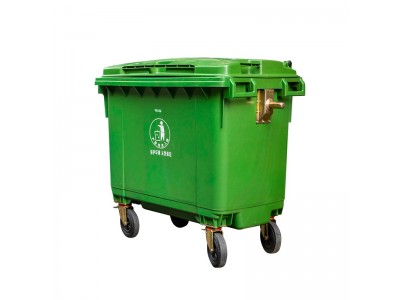 660L大容量加厚塑料垃圾桶  挂车分类垃圾桶
