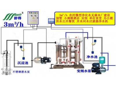 舒得牌原水理设备活性炭过滤器井水过滤器生活饮用水理设备