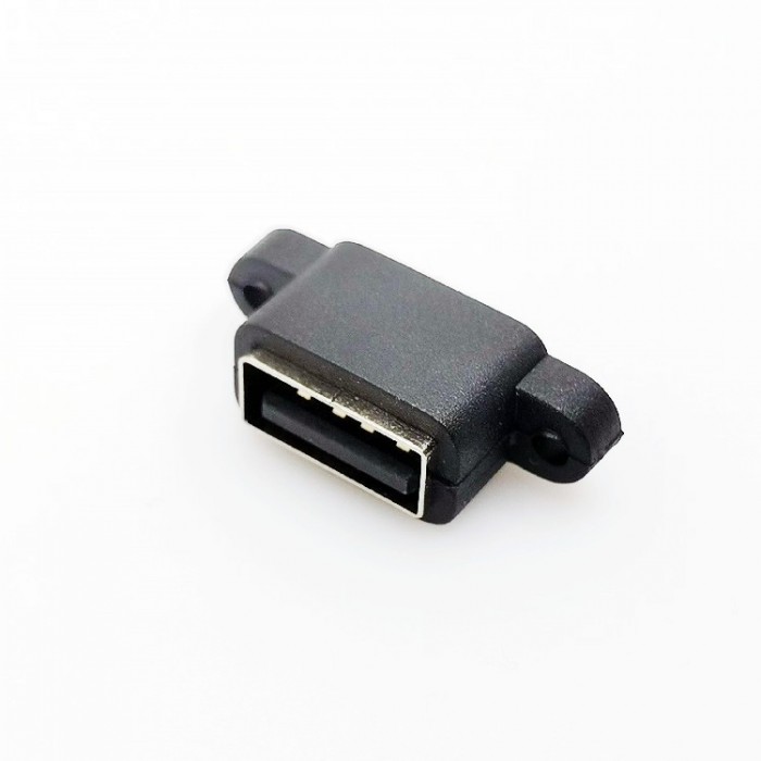 USB  防水沉板3.0mm 反向双耳带螺孔 大电流 4p图5