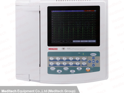 麦迪特国产 12通道心电图机 病房彩色屏心电图机 触屏监护图1