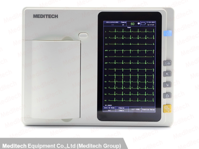 Meditech超薄、超轻、触屏六道心电图机图1