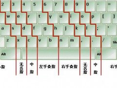 电脑键盘指法图图片（正确指法图）