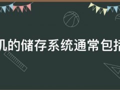 计算机的储存系统通常包括什么（计算机的储存系统通常包括什么内容）