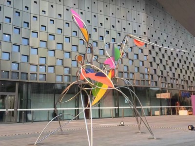商丘商场安装不锈钢蚂蚁雕塑 编织抽象雕塑