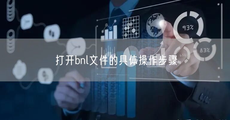 打开bnl文件的具体操作步骤