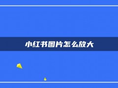 小红书图片怎么放大