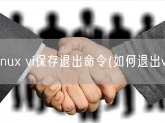 linux vi保存退出命令(如何退出vi)