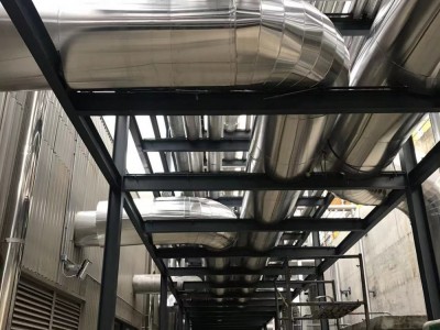 制药厂管道保温施工队 机房铁皮岩棉设备保温工程图2