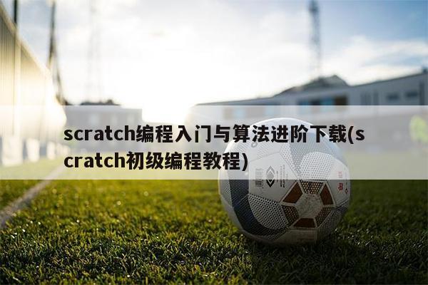 scratch编程入门与算法进阶下载(scratch初级编程教程)