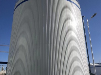 发电厂厌氧罐保温施工工程 岩棉罐体保温工程承包图2