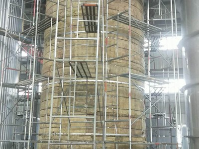 导热油锅炉保温施工队 硅酸铝彩钢管道设备保温工程图2