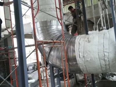 导热油锅炉保温施工队 硅酸铝彩钢管道设备保温工程图3