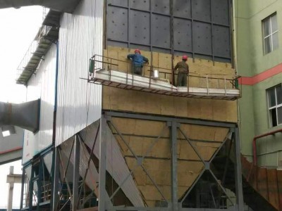 余热锅炉设备铁皮保温施工队 玻璃棉烟道保温施工图3
