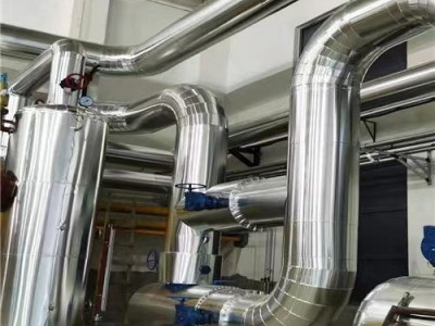 换热机房铁皮保温工程承包  高温室外管道保温施工队图2