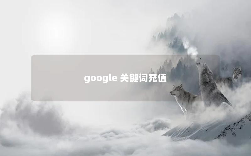 google 关键词充值