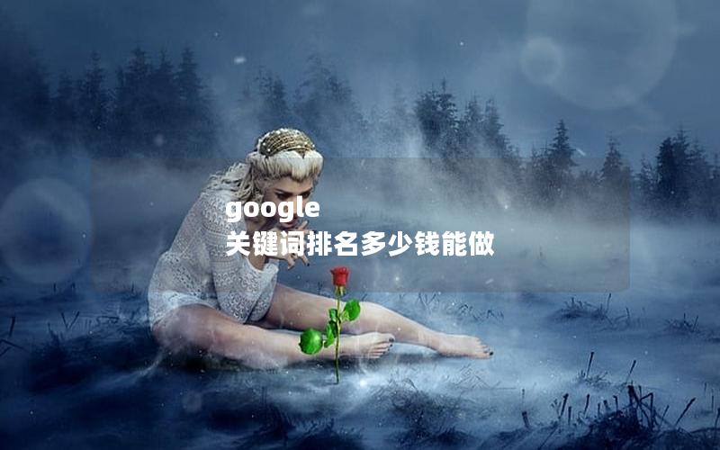 google 关键词排名多少钱能做