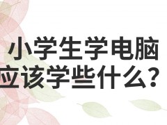 小学生学电脑应该学些什么？