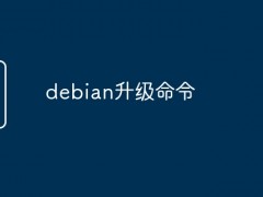 debian升级命令