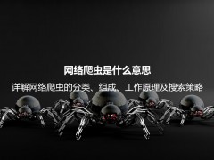 网络爬虫是什么意思？详解网络爬虫的分类、组成、工作原理及搜索策略