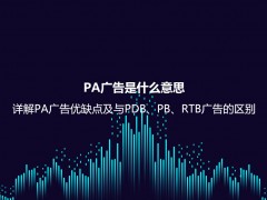 PA广告是什么意思？详解PA广告优缺点及与PDB、PB、RTB广告的区别