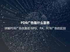 PDB广告是什么意思？详解PDB广告优势及与PD、PA、RTB广告的区别